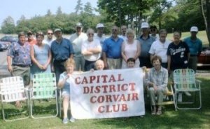 Capital District Corvair Club members at a summer meeting