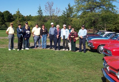 Club members gathered at Fort Ticonderoga