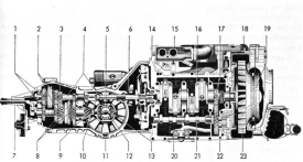 Volkswagen Type 3 powertrain photo.