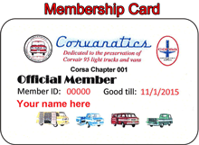 membership card