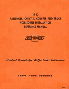1962 Accessories Installation manual