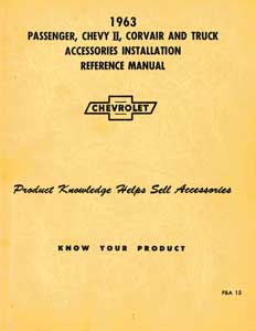 1963 Accessories Installation manual