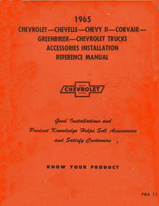 1965 Accessories Installation manual